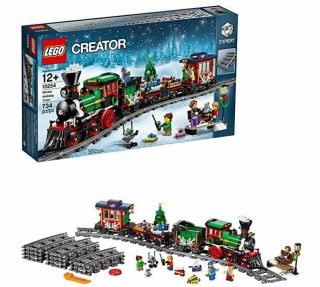 Lego Creator 734 Piece Expert Winter Holiday Christmas Train Set 10254 Open Box