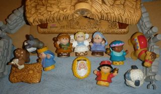 Fisher Price Little People Deluxe Christmas Story 2002 Nativity Play Music Light