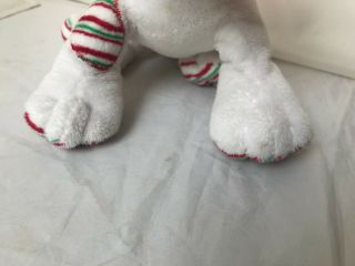Webkinz Peppermint Puppy Dog HM467 No code Cond White Green Red 3