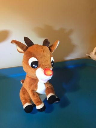 Gemmy Rudolph The Red Nosed Reindeer Talking Singing Animated Nose Glows 1992