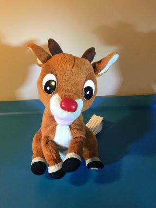 Gemmy Rudolph The Red Nosed Reindeer Talking Singing Animated Nose Glows 1992 2
