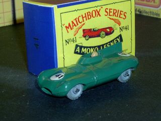 Matchbox Lesney Jaguar D Type Racer 41 A1 Mw 