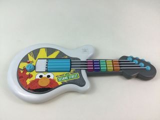 Lets Rock Sesame Street Guitar Elmo Musical Light Up Toy Hasbro 2010 W Batteries