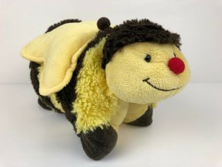 2010 Pillow Pets Pee - Wees Size Buzzing Bumble Bee Pillow Pet 9x12 Inches