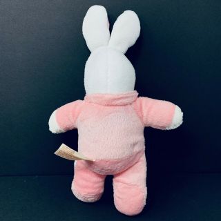 Dan Dee White My First Bunny Plush Pink Pajama PJs Bunny Slippers Stuffed Rabbit 2