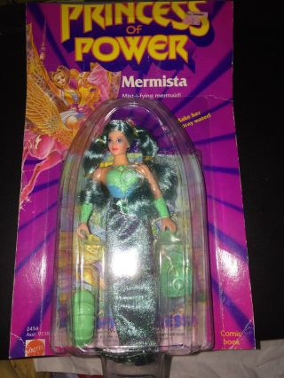 Nrfb Vintage She - Ra Princess Of Power Mermista Doll Figure Complete Mattel 1986