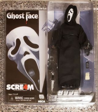 Neca Scream,  Ghost Face 8 " Clothed Figure,  The Icon Of Halloween (& Rare)