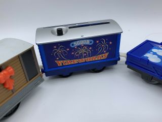 Thomas & Friends Trackmaster Motorized Circus Toby Engine,  2009 Fireworks Clown 3