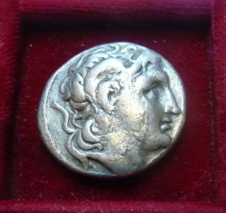 Lysimachos Ar Tetradrachm.  305 - 281 Bc.  Head Of Deified Alexander / Athena
