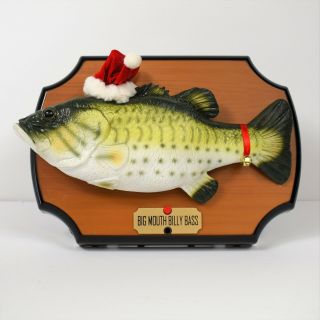 Gemmy Industries Big Mouth Billy Bass Singing Christmas Holiday Plaque 2