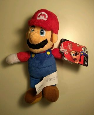 World Of Nintendo Mario Bros Mario 8.  5 " Plush Doll W/tag Jakks Ser 2 - 4