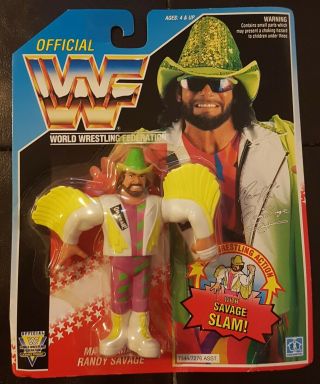 Rare Wwf Hasbro Macho Man Randy Savage Moc Action Figure Wwe Legends Mattel