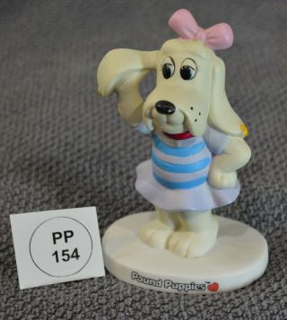 Vintage 1980s Pound Puppy/puppies Violet Vanderfeller Figurine 803 Rare (154)
