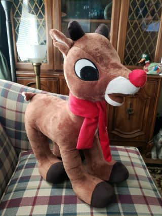 Dan Dee Rudolph Large Plush 20 " Standing Collectible