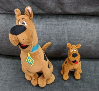 Scooby Doo Rush Plush Stuffed Animal 11 Inches And Ty 6 1/2 Inch Scooby Doo