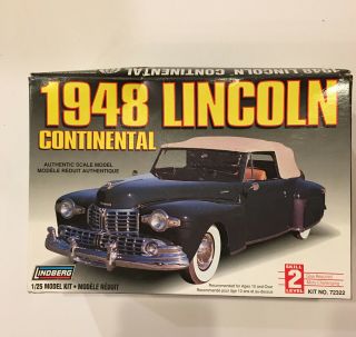 Lindberg 1948 Lincoln Continental 1/25 Scale Model Kit