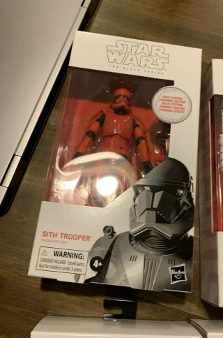 Star Wars Black Series Sith Trooper Red First Edition White Mib