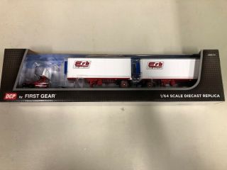 Dcp 60 - 0617 " Erb " Mack R W/pup Trailers 1:64 Die - Cast Promotions First Gear
