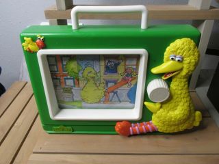 Vintage Sesame Street Music Box Wind Up Musical Tv Preschool Toy Muppet Big Bird