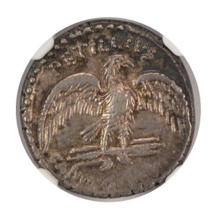 Roman Imperatorial Petil.  Capitolinus 43 Bc Denarius Ngc Xf (star)