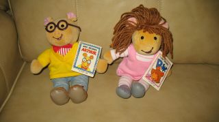 Marc Brown Arthur & Dw Eden Plush 1995 With Tags Displayed Only