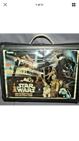 Vintage Kenner Star Wars Vinyl Action Figure Case No Figures 24 Figure Capacity.