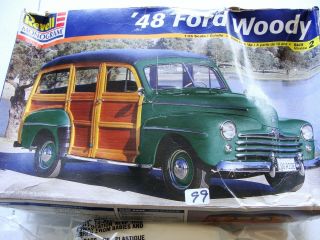 Revell / Monogram 1948 Ford Woody 1:25 Plastic Model Kit Pre Owned Unbult Skil 2