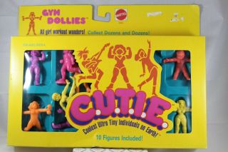 Cutie Gym Dollies Vintage Figure Set Mattel 1986 C.  U.  T.  I.  E.