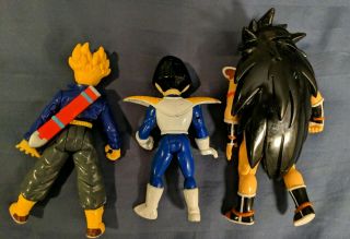 3 2000 Dragon Ball Z Saiyan Raditz Kid Gohan Future Trunks Action Figures 2