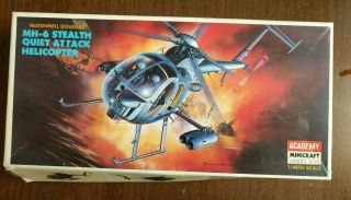 1/48 Academy Minicraft Mcdonnell Douglas Mh - 6 Stealth Attack Helicopter 1691