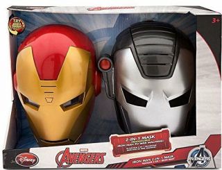 Disney Marvel Avengers Iron Man 2 - In - 1 Talking Mask [iron Man And Warmachine]