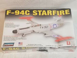 F - 94c Starfire - Lindberg 1/48 Scale Unassembled Kit 70554 - Sealed/nib