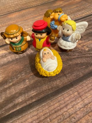 Fisher Price Little People Christmas Nativity Baby Jesus Angels Plus