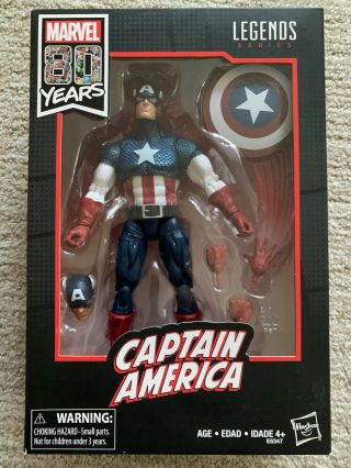 Marvel Legends 80th Ann Captain America Walmart Comic Avengers Alex Ross
