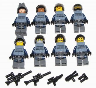 Lego Swat Team Minifigures Men Figures Army Police Squad Military Cops You Pick