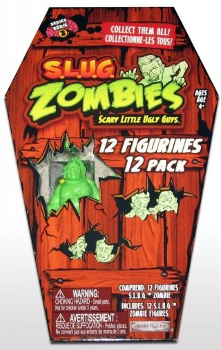 S.  L.  U.  G.  Zombies Series 3 Set 12 Slug Coffin Muscle Men Size Walking Dead