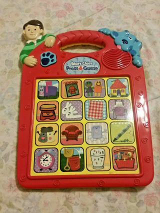 Blues Clues Press And Guess Learning Electronic Game 1998 Great Fun