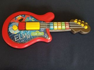 2010 Hasbro Playskool Sesame Street Red Elmo Guitar Instrument Interactive Music