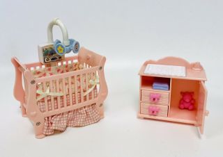 Fisher Price Loving Family Dollhouse Crib With Musical Mobile Changing Table 5 - A 3