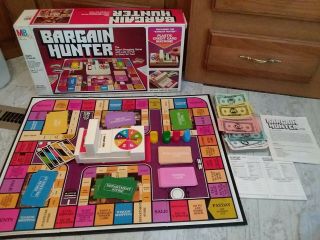 Vintage 1981 Milton Bradley Bargain Hunter Game Smart - Shopping Game Complete