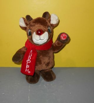 12 " Rudolph The Red Nosed Reindeer Animated Dan Dee Plush Dances And Sings