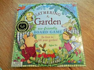 Euc Eeboo " Gathering A Garden " Board Game For 2 - 4 Players Ages 5,