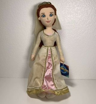 Fiona Princess Bride Wedding Plush 16 " Doll Universal Studios Shrek 4 - D
