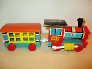Vintage 1963 Fisher Price Huffy Puffy Train 999.