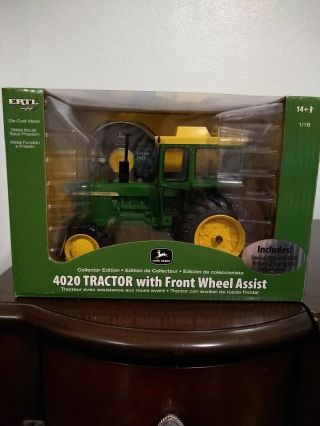 Ertl John Deere 4020 Tractor With Front Wheel Assist Collector Edition