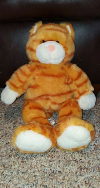 Build - A - Bear Workshop Orange Striped Kitty Cat Stuffed Plush Animal Toy 17 "
