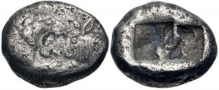 Kings Of Lydia.  Temp.  Cyrus – Darios I.  Circa 550/39 - 520 Bc.  Ar Siglos (16mm)
