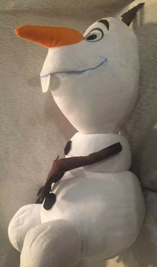 Disney Frozen Olaf The Snowman Plush Toy 20 " Tall White Large Stuffed Animal