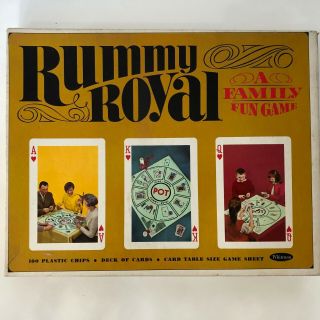 Vintage Rummy Royal Game 4804 By Whitman 1965 Complete Set