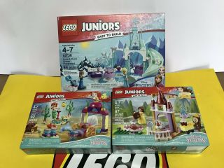Lego Juniors Disney Princess Frozen,  Belle,  Ariel 10762 10765 10736 Retired